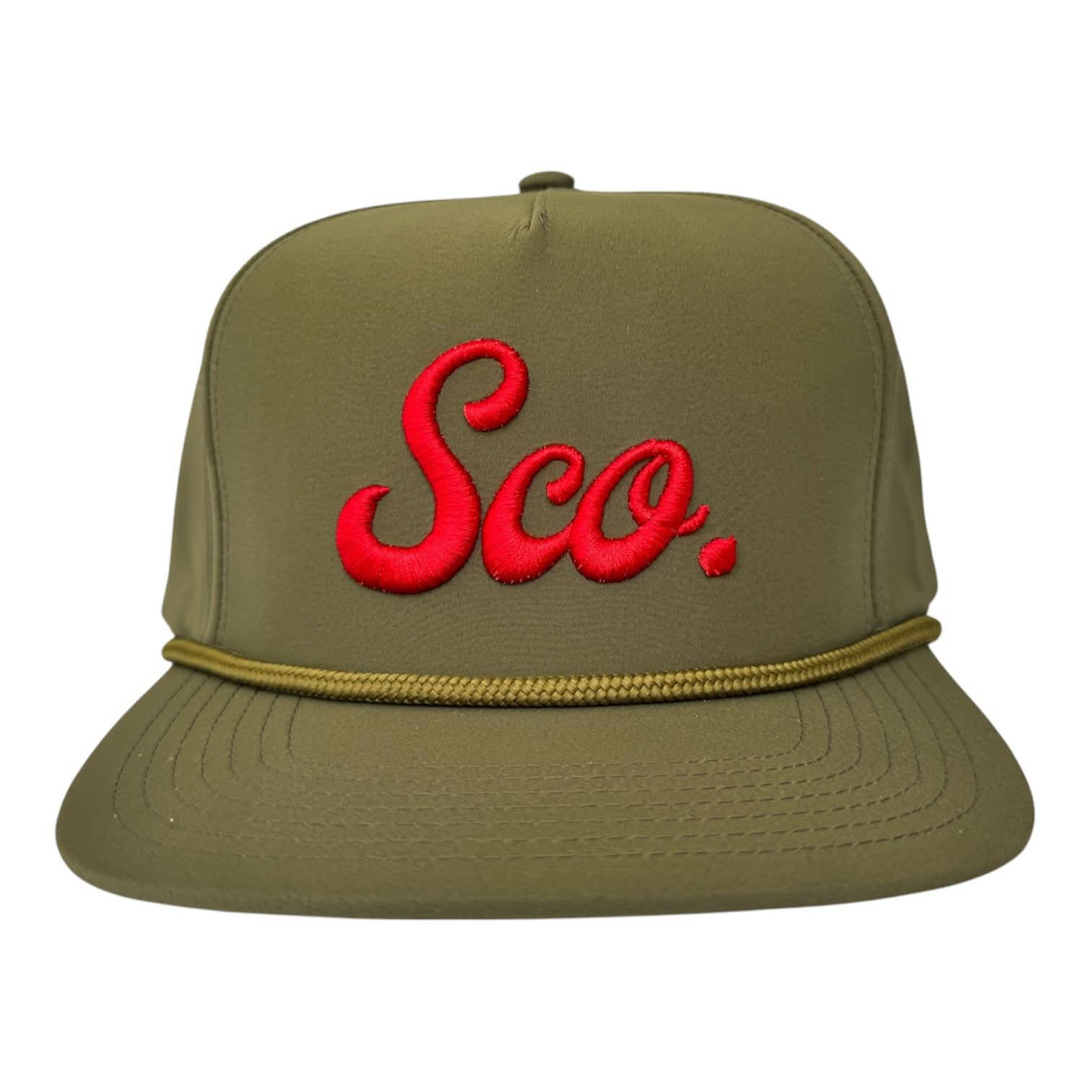 Red Militari — Olive / Red — Caps Drop